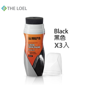 〔得來亞〕THE LOEL 液體拋光鞋油1入/3入/5入(黑色)75ml / 優質天然液態蠟