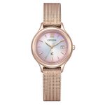 CITIZEN 星辰 XC Hebe田馥甄廣告款 櫻花粉漸層 光動能米蘭女錶 EW2635-54Z, , large