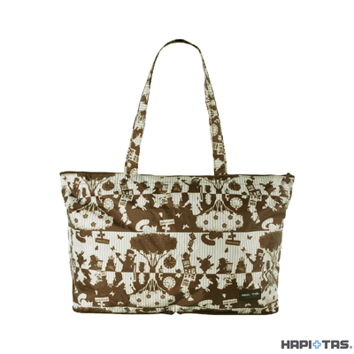 HAPI+TAS H0001摺疊肩揹包-愛麗絲派對綠