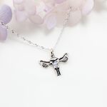 【Angel & Me】Uterus S925 Sterling Silver Organ Necklace Feminine Power Mother Day, , large