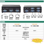 昌運監視器 VGA-104SP VGA 一進四出 分配器 1組VGA訊號轉換成4組同時輸出, , large