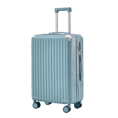 【HJY】鴻嘉源 多功能USB充電行李箱K26-藍