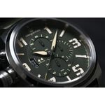 elegantsis 愛樂時 JF48QS-陸海空三軍大錶徑三眼計時手錶-陸軍綠/48mm ELJF48QS-OG05L, , large
