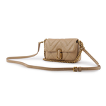 MARC JACOBS THE J MARC 縫線小羊皮翻蓋迷你二用包/駝色, , large