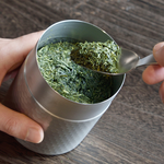 【Shimomura Kihan】Japan-Made 304 Stainless Steel Hammered Tea Canister (KOGU Coffee Tools Series), , large