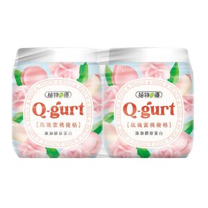 植物之優Q-gurt玫瑰蜜桃優格240g