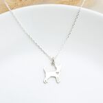 【Angel & Me】Chihuahua Dog s925 sterling silver necklace Birthday gift, , large
