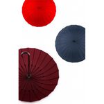 【周周生活】雨傘 現貨 傘 遮陽傘 陽傘 大雨傘 日式素色24支骨架 直傘 晴雨傘 抗uv傘 防潑水 防風雨傘 快速出貨, , large