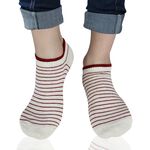 【D&G】舒適條紋女踝襪<黑>D315 襪子 短襪 低口襪, 黑,22-25CM, large