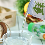 Freshly cut 100% pure coconut milk, , large
