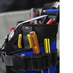 【Niche 樂奇】大開口工具收納袋 腰包 腿袋 TL-6208 電工、水電工、木工的工具包，建築工作工具收納袋, , large