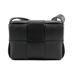 BOTTEGA VENETA 小羊皮Cassette迷你編織包/黑色, , large