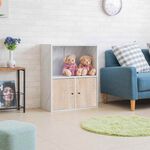 three-compartment two-door cabinet, , large