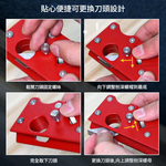 Woodworking chamfering plane - with support - 1/4 round cutter tip (black), , large