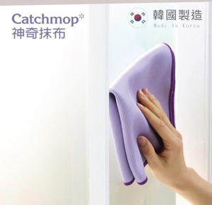 〔得來亞〕Catchmop神奇玻璃抹布(1入裝) /  獨有3折特殊纖維設計, 更易於清潔玻璃