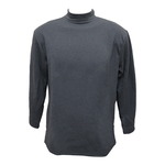 男羊毛蠶絲保暖衣-立領-6865-麻灰色-M號-2件, , large