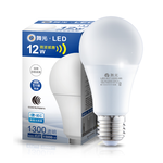 DanceLight舞光 2入組 LED微波感應燈泡12W 自動亮燈 E27 全電壓 2年保固(白光), 白光, large