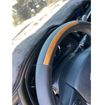 CAR WAY Wooden Handmade Steering Wheel Cover (Steering Wheel Cover), , large