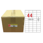 【龍德】LONGDER 三用電腦標籤 A4 44格 27*52.5mm白色1000張/箱 LD-899-W-B(適用雷射、噴墨、影印), , large