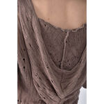 (M) 連帽棕色長袖上衣二手衣, , large