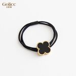 【Gulicc】古莉可 髮圈 法式 復古氣質四葉草髮圈, , large
