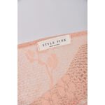 (S) style pink韓牌質感花紋橘色短袖上衣二手衣, , large