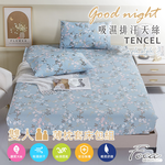 【FOCA】春江花月 | 3M專利吸濕排汗抗菌天絲枕套床包組-雙人, , large
