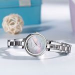 CITIZEN 星辰 光動能極簡手鍊女錶-珍珠貝x銀/28mm EM0631-83D, , large