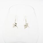 【Angel & Me】Manta Stingray s925 sterling silver earrings (changeable ear clips), , large