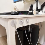 [熊好貼國際]多功能扣環 牙刷架 理線器 充電線 牙刷 線夾 整線器 理線 掛勾 延長線 免鑽免釘  無痕掛勾掛鉤, , large