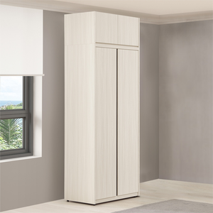 【Homelike】 喜家居2.7尺雙吊衣櫃(含被櫃)(2542)