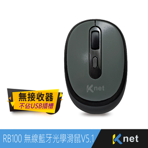 【KTNET】RB100 V5.1藍牙4D光學滑鼠 黑鐵灰