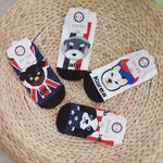 [Kaimei Cotton Industry] 12 pairs of random and excellent Korean-made pure cotton fine-needle Korean-style styling socks-world dog style, , large
