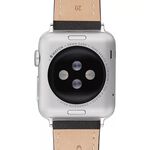 COACH Apple Watch 錶帶 38/40mm 適用 茶花吊飾皮錶帶 - 黑色(不含手錶), , large