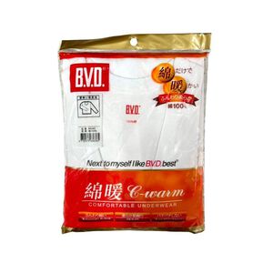 BVD厚綿U領長袖衫-L