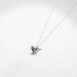 【Angel & Me】Love Hummingbird s925 sterling silver necklace Valentine Day gift, , large