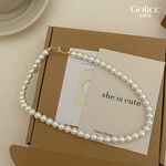 【Gulicc】古莉可 項鍊 最愛經典珍珠項鍊麻灰色, , large