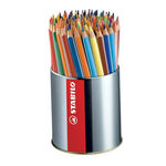 【德國天鵝STABILO】Trio thick 繽紛樂三角筆身油性色鉛筆 18色(92支入) ST203/92-1, , large