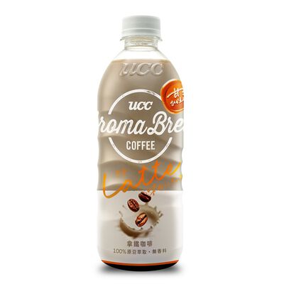 [箱購]UCC Aroma Brew 艾洛瑪拿鐵咖啡Pet 500ml 4瓶X6組/箱