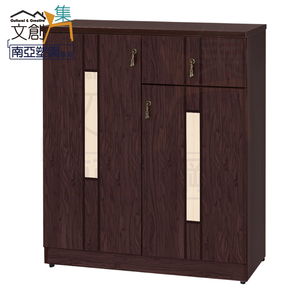 【文創集】妮可 環保3尺南亞塑鋼二門單抽鞋櫃(客約商品)