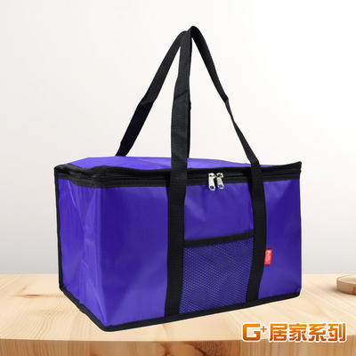 【G+居家】1入防潑水亮彩保溫保冰袋22L加大款 紫色