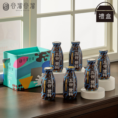 【谷溜谷溜】五穀登科六入堅果飲禮盒裝X2(295ml*12瓶)