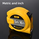 【deli tools】5M Steel Measuring Tape Upgraded Semi-Pro Series, , large