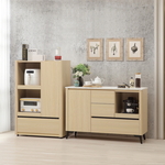 【唯熙傢俱】萊恩黃橡木4尺仿石紋餐櫃, , large