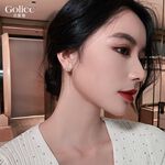 【Gulicc 】古莉可 耳環 心金色閃電耳釘, , large