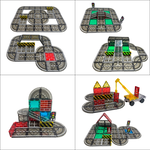 【啾愛你】ScienceBaby 道路建築師雪鑽磁力片 60片, , large