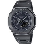 CASIO 卡西歐 G-SHOCK八角 全金屬版 太陽能藍芽雙顯手錶-黑 GM-B2100BD-1A, , large