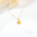 【Angel & Me】荷花 蓮花 Lotus s925 純銀厚鍍24k純金 項鍊 生日 情人節 禮物, , large