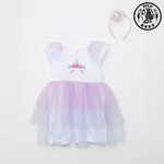 【SOLO Vintage】LCW Girls Unicorn One-piece Dress with Hairband Made in Turkey 24-36m, , large
