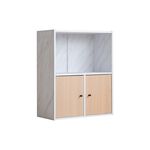 three-compartment two-door cabinet, , large